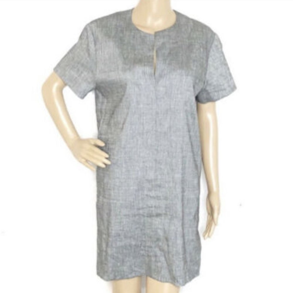 THEORY sharkskin Linen dress - Picture 1 of 2